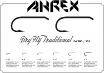 Ahrex® FW500 Dry Fly Traditional Barbed