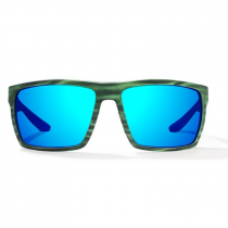 Bajio® Stiltsville Green Stripe Matte Polycarbonate - Blue Mirror PC