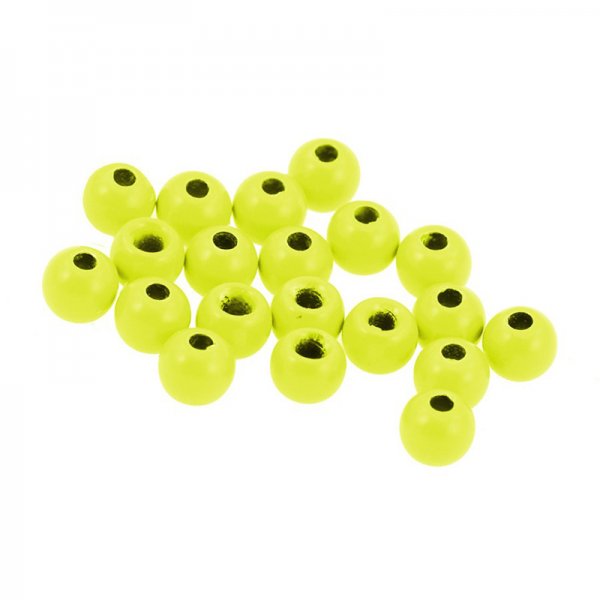 Brass Beads Fluo Chartreuse