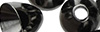 Casques Cone Laiton - Noir - 4.5 mm