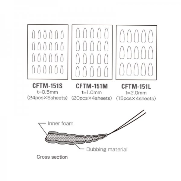 C&F Design® Extend Body Inner Foam Small CFTM-151-S