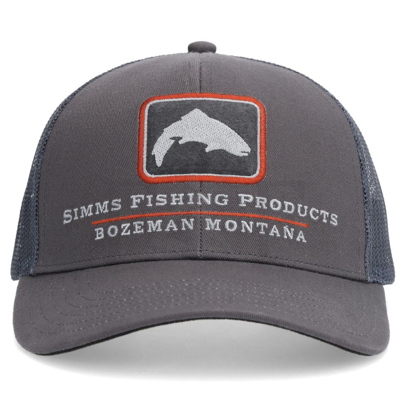 Simms® Double Haul Icon Trucker Slate, Hats & Caps - Fly and Flies