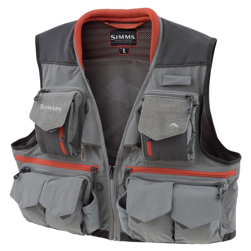 SIMMS FISHING GUIDE Vest, Hex Camo Loden, Size XL Fly Fishing Vest $115.00  - PicClick