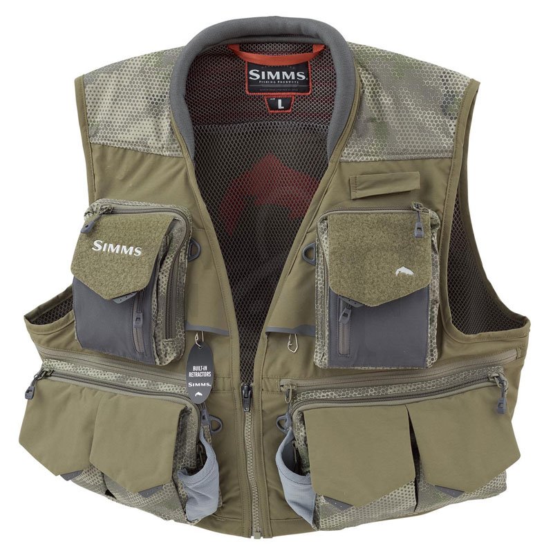 SIMMS Guide Fishing Vest Khaki S XL 