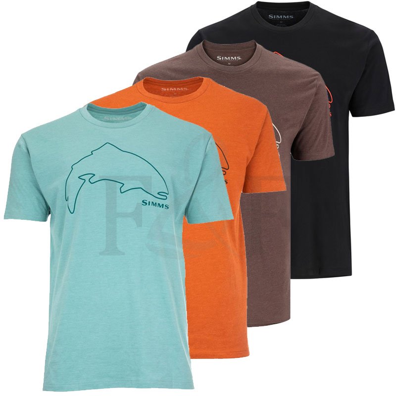 Simms® Trout Outline T-Shirt, T-Shirts - Fly and Flies