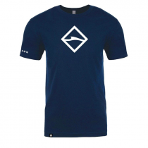 Lamson® Diamond Logo T-shirt Heathered - Navy-M