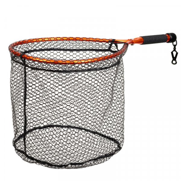 McLEAN® Short Handle Weigh Rubber Mesh Orange - S