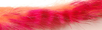Rabbit Strips Grizzly - Shrimp Pink/ Hot Pink