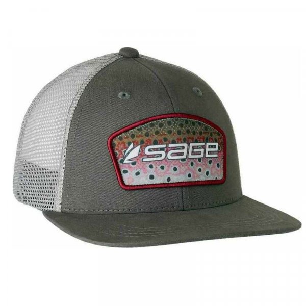 Sage® Patch trucker charcoal rainbow