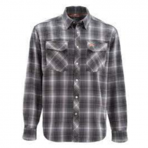 Simms® Gallatin Flannel Shirt - Raven Plaid - XL