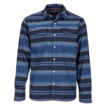 Simms® Gallatin Flannel Shirt - Rich Blue Stripe - XXL