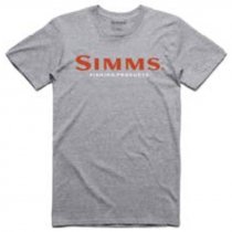 Simms® Kids Logo T-Shirt - Grey Heather - L