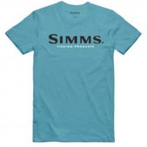 Simms® Kids Logo T-Shirt - Tahiti Blue - M