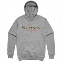 Simms® Logo Hoody - Grey Heather - XXL