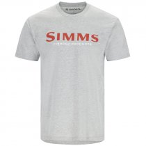 Simms® Logo T-Shirt - Grey Heather - 3XL