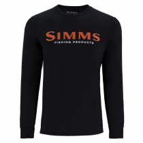 Simms® Simms Logo Shirt LS - Jet Black 3XL