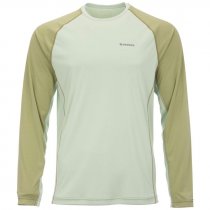 Simms® Solarflex Crewneck Shirt - Solids - Lt.Green/Sage Heather - XXL