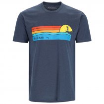 Simms® Sunset T-Shirt - Navy Heather - 3XL
